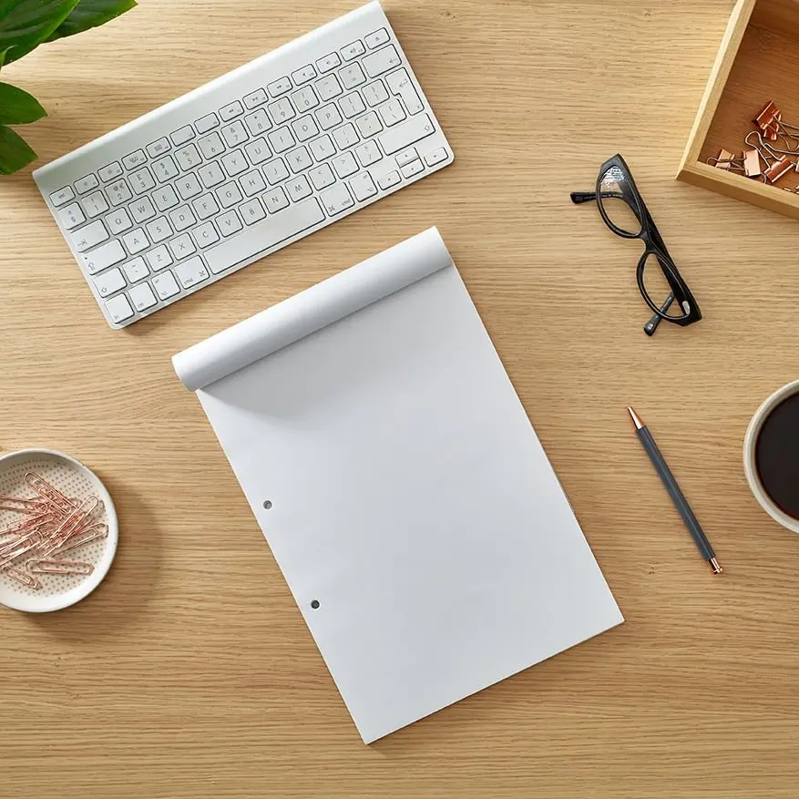 RHINO Office A4 Refill Pad Headbound 160 Pages / 80 Leaf Plain (Pack of 10)