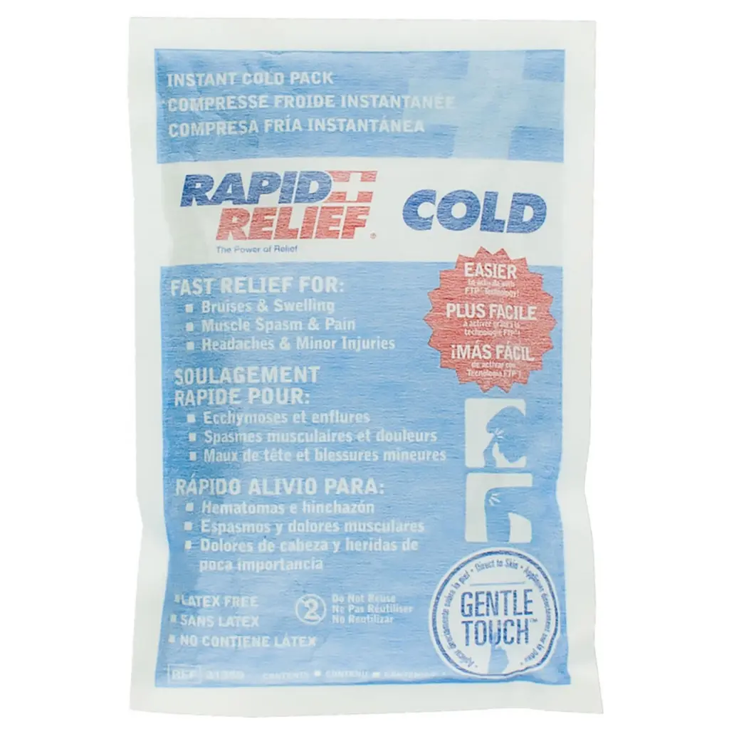 Rapid Aid Instant Cold Pack C / W Gentle Touch Technology Large 5”X 9” 