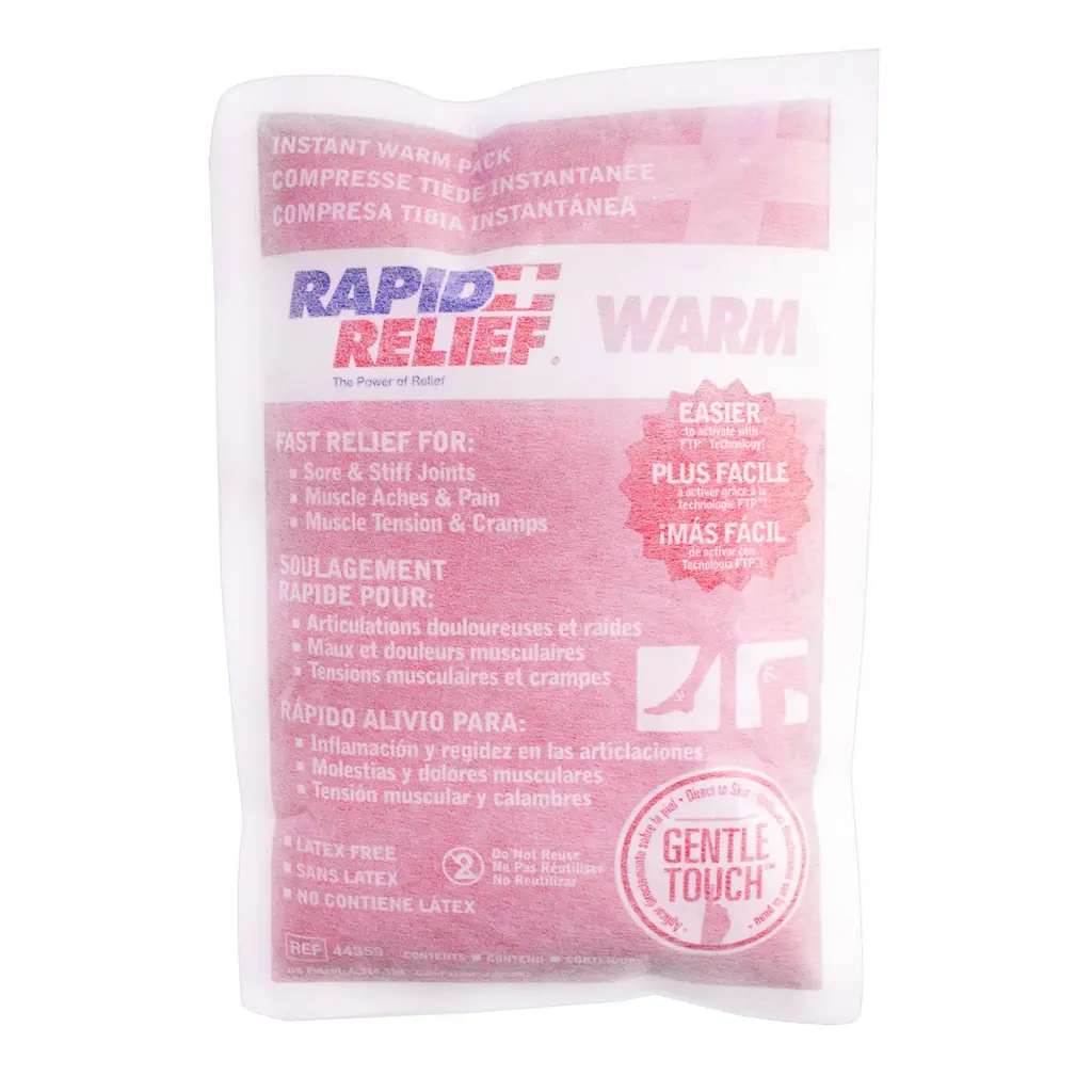 Rapid Aid Instant Warm Pack C / W Gentle Touch Technology Large 5”X 9” 