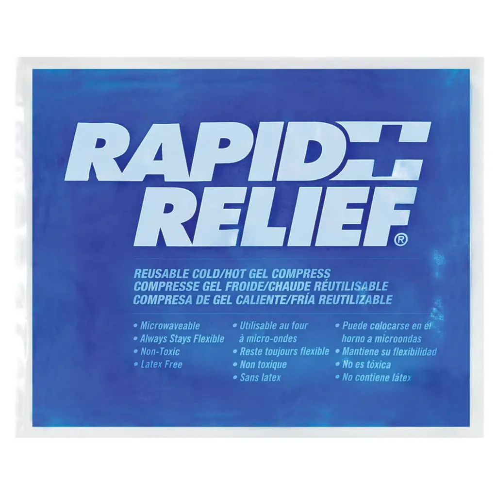 Rapid Aid Reusable Hot / Cold Gel Compress C / W Contour Gel 9”X 11” 