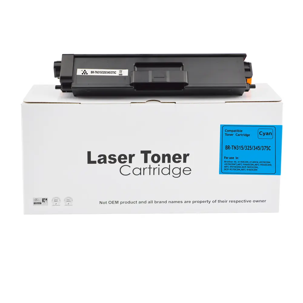 Reman Brother TN325C Cyan Toner Ctg