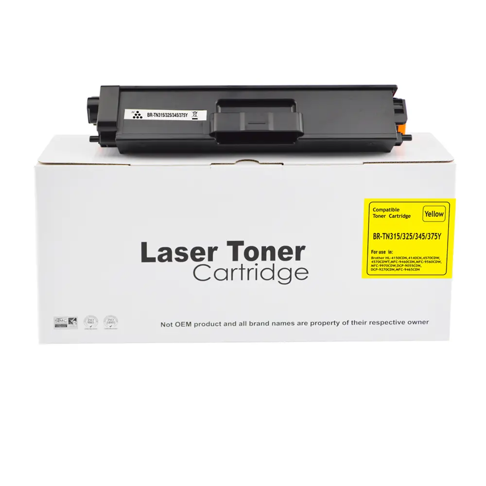 Reman Brother TN325Y Yellow Toner Ctg