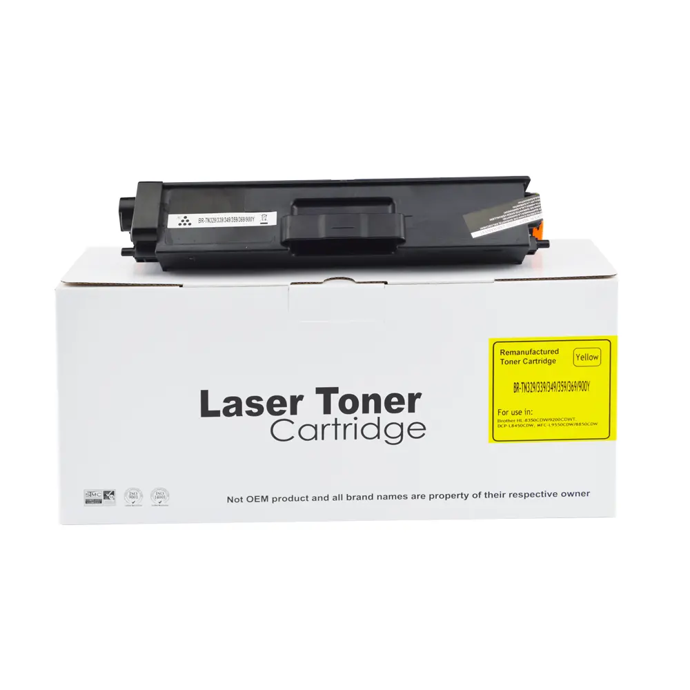 Reman Brother TN329Y Extra Hi Yld Yellow Toner Ctg 6000 Pages (also for TN900Y)