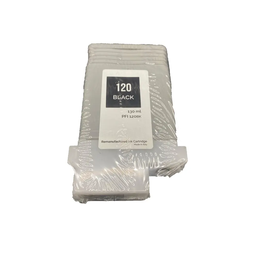 Reman Canon PFI-120BK Black Ink Cartridge