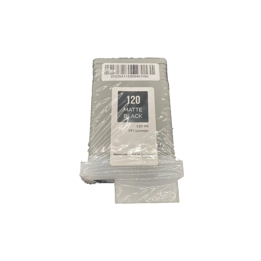 Reman Canon PFI-120MBK Matte Black Ink Cartridge 