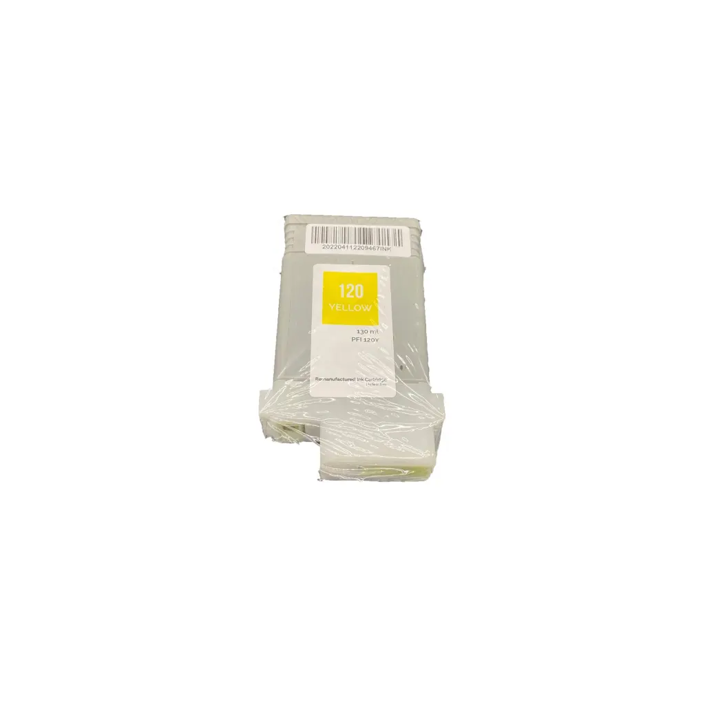 Reman Canon PFI-120Y Yellow Ink Cartridge
