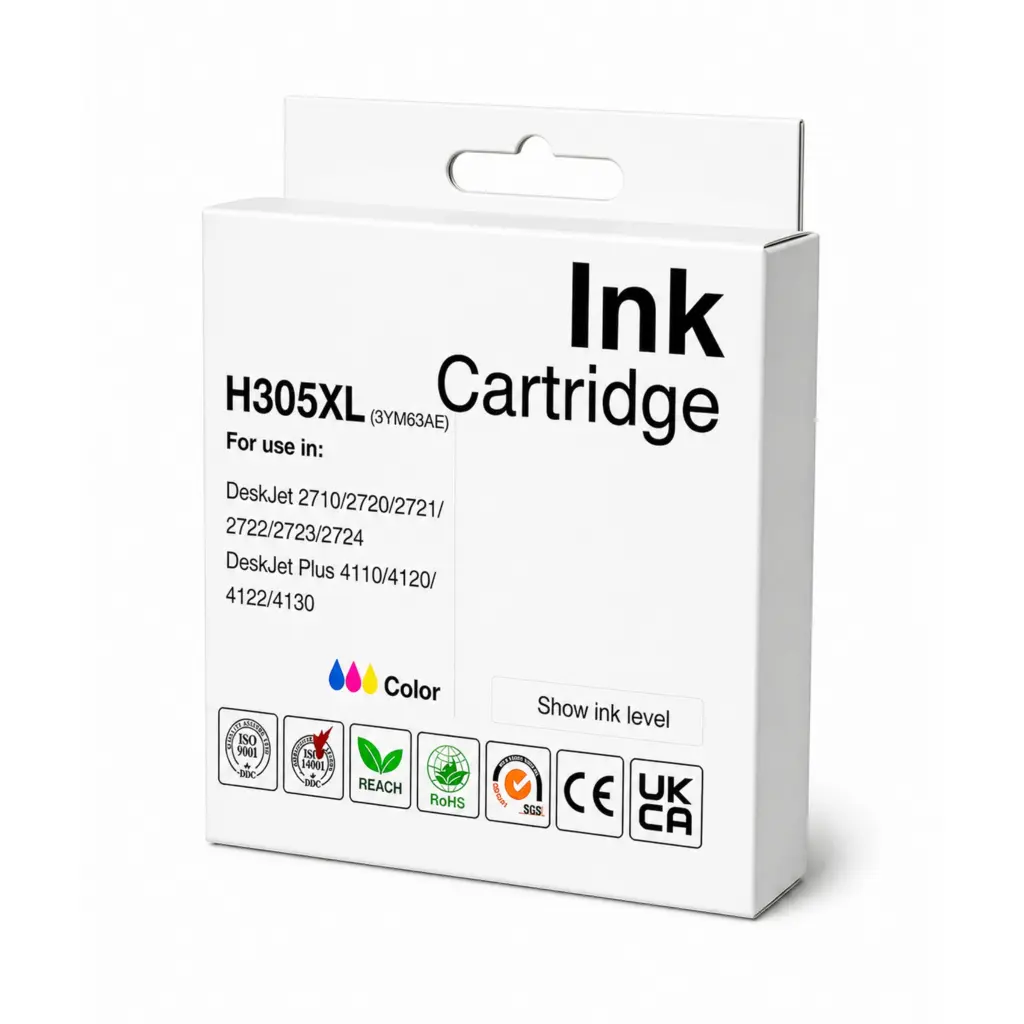 Reman HP 3YM63AE Hi Cap Tri Colour Ink Ctg 305XL