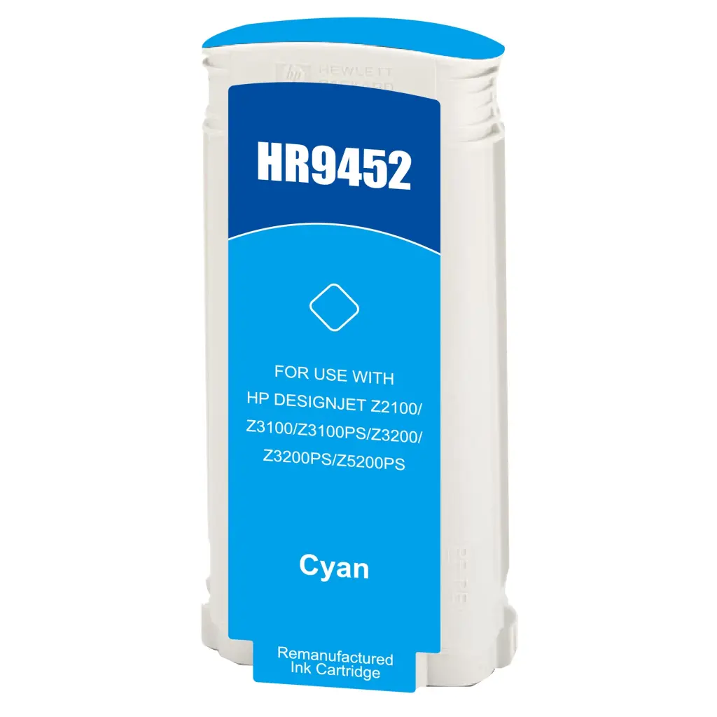 Reman HP C9452A Cyan Wide Format Ink Ctg HP 70