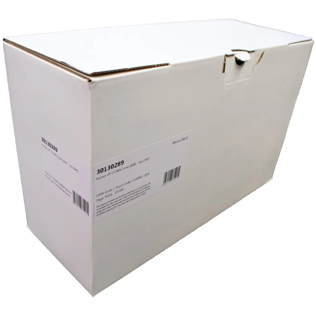 Reman HP CF289X Toner (89X) - Non MPS