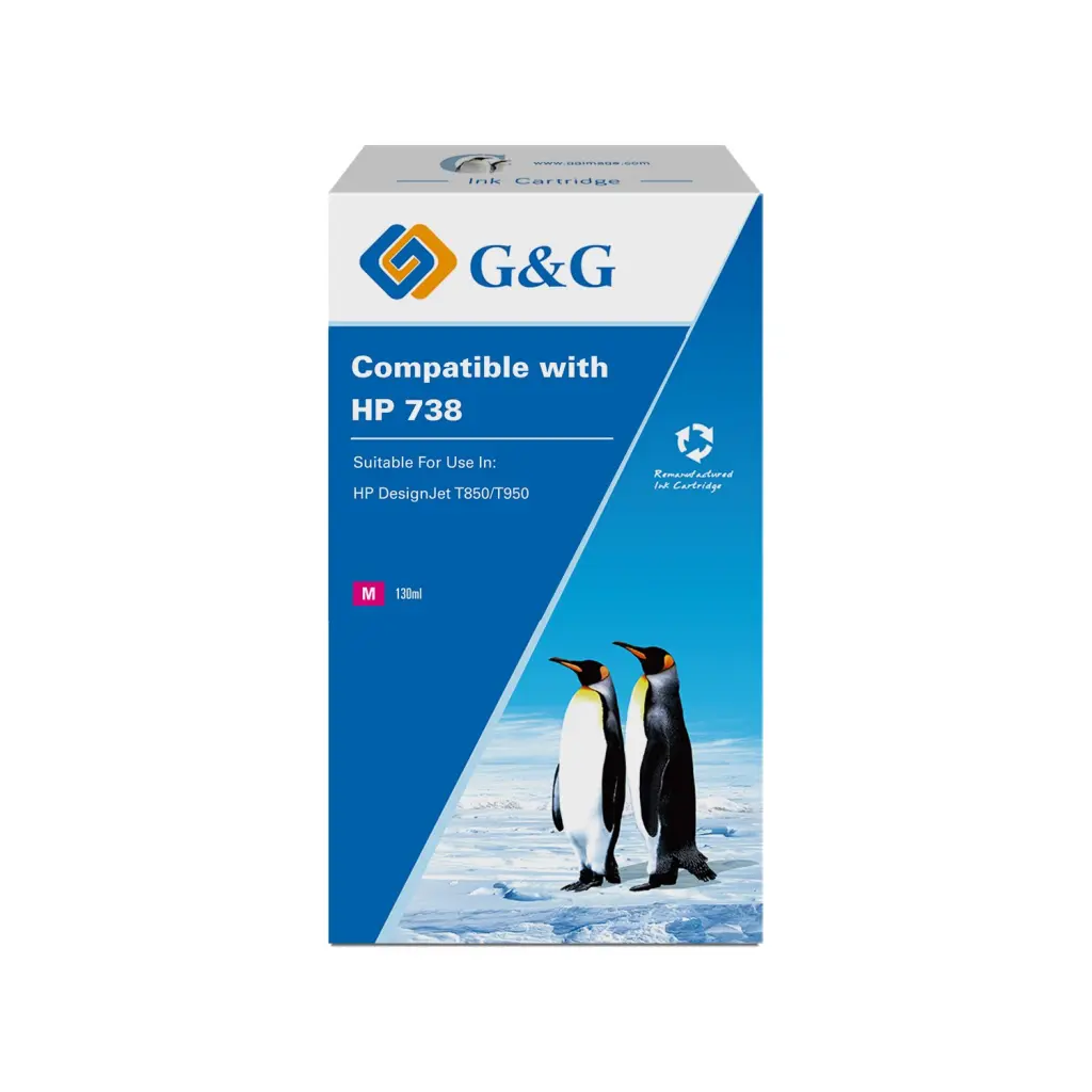 Reman HP G+G 738 Magenta Ink Cartridge