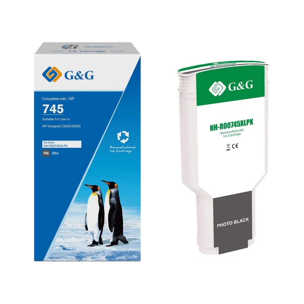 Reman HP G+G 745 Photo Black High Capacity Ink Cartridge