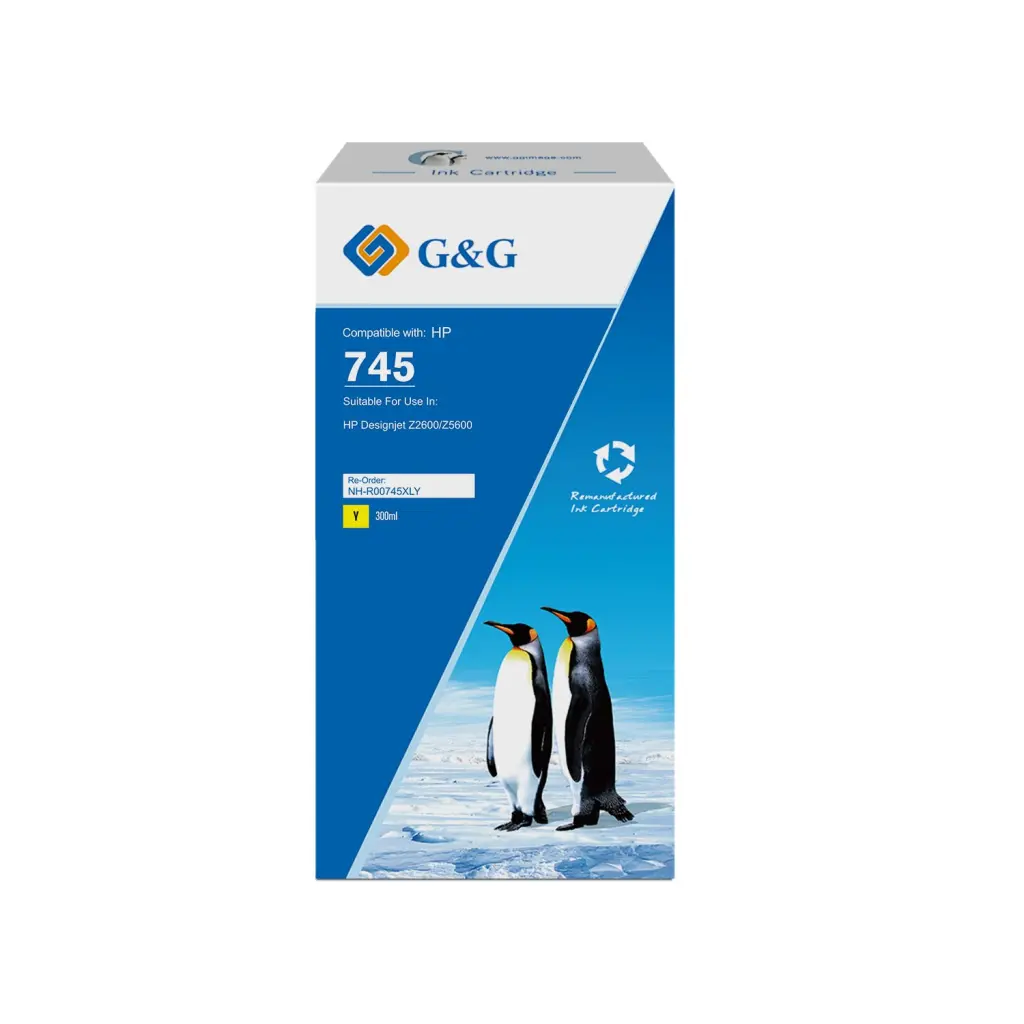 Reman HP G+G 745 Yellow High Capacity Ink Cartridge