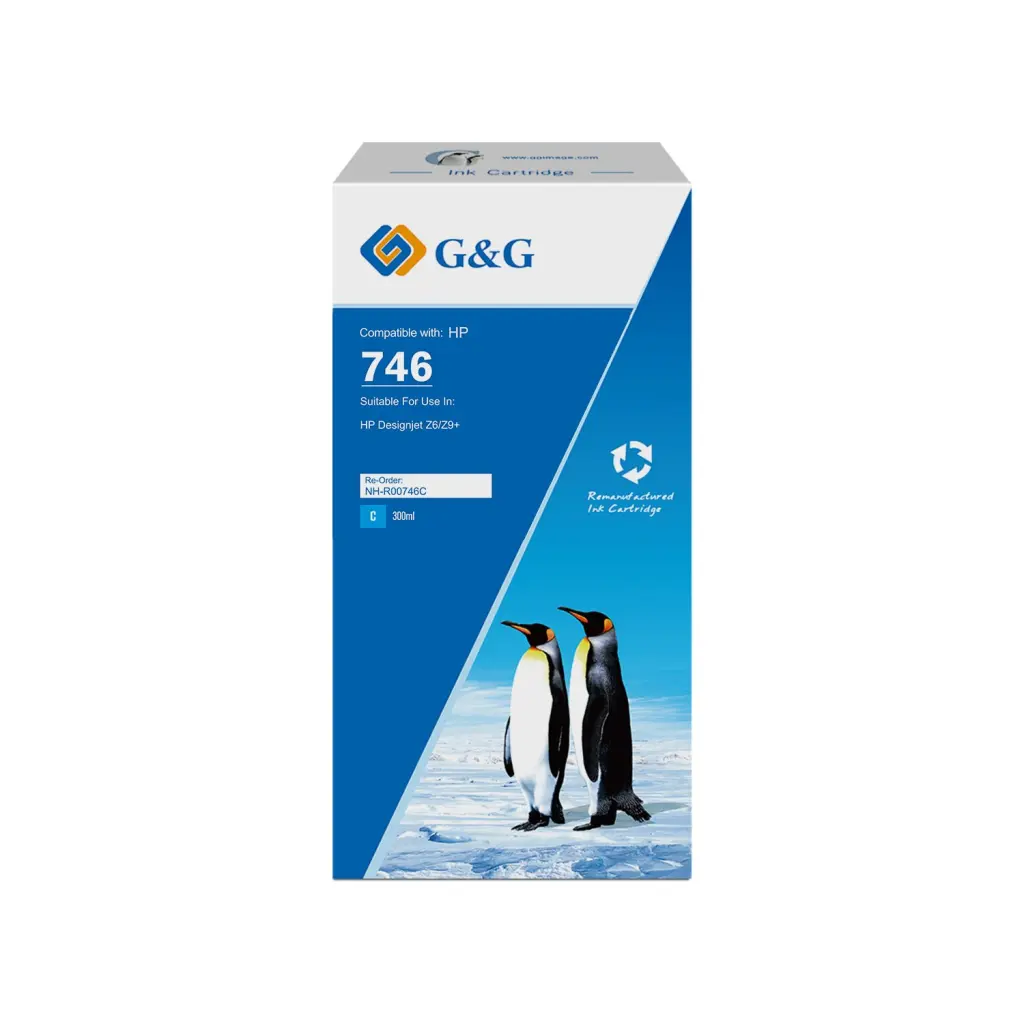 Reman HP G+G 746 Cyan Ink Cartridge