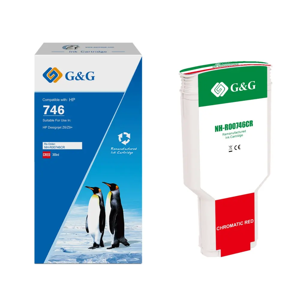 Reman HP G+G 746 Red Ink Cartridge