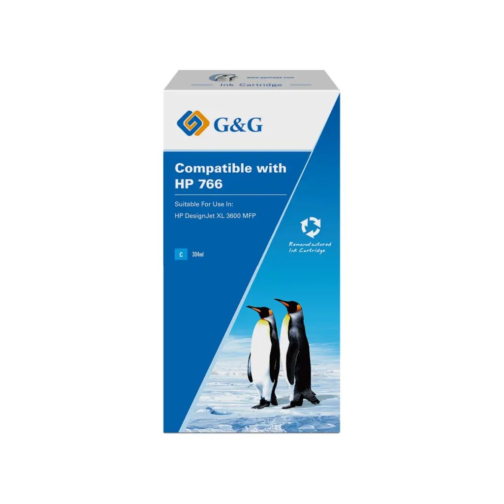 Reman HP G+G 766 Cyan Ink Cartridge
