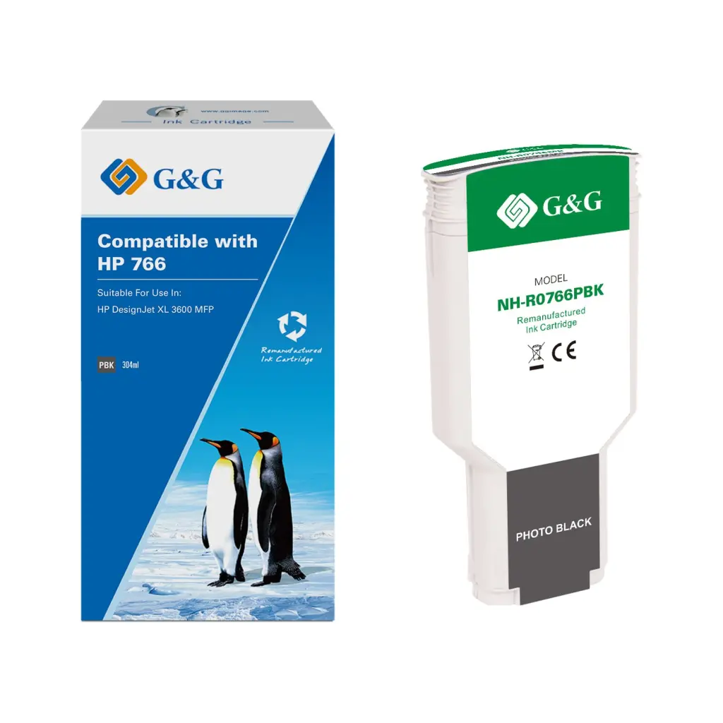 Reman HP G+G 766 Photo Black Ink Cartridge