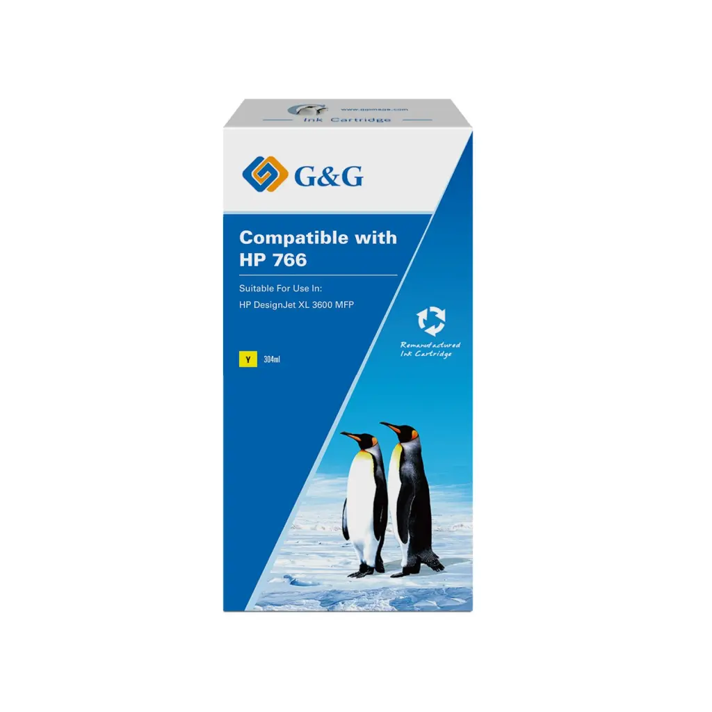 Reman HP G+G 766 Yellow Ink Cartridge