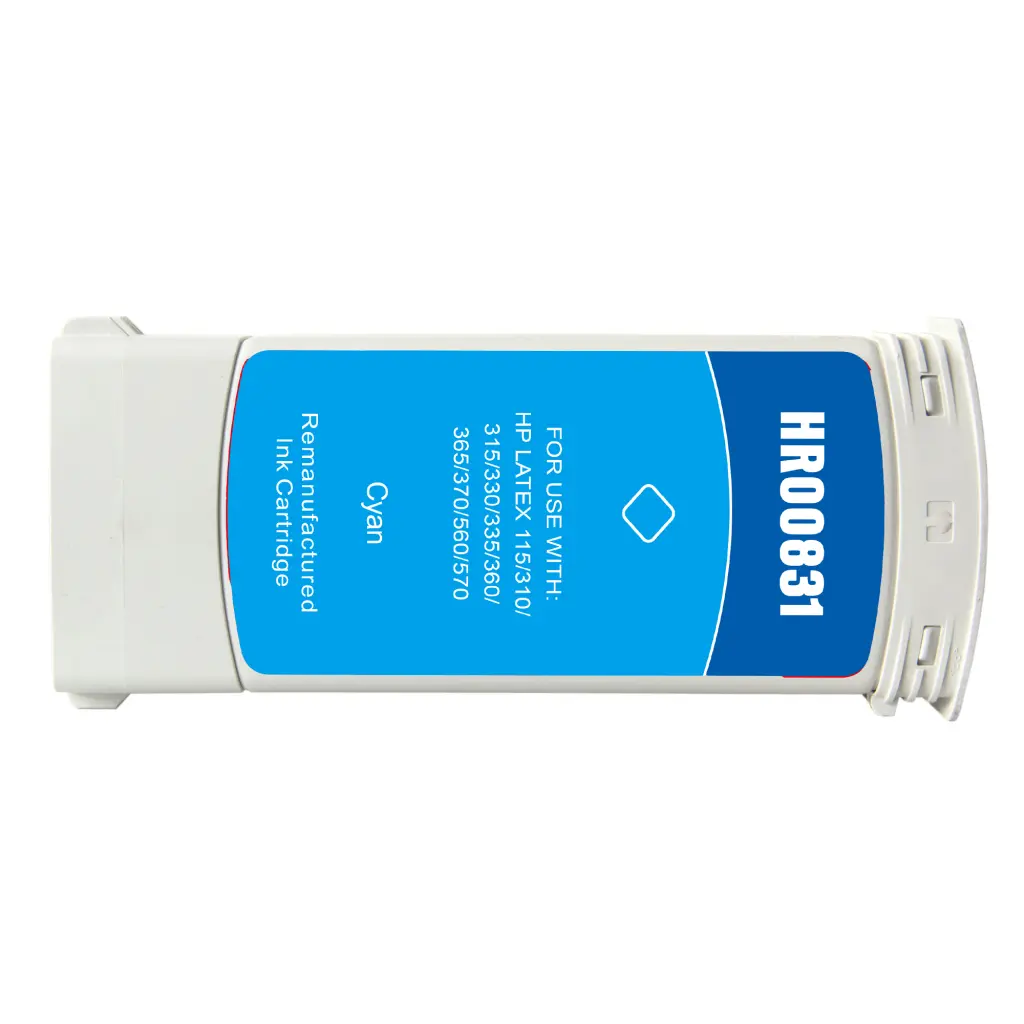 Reman HP G+G 831 Cyan Latex Wide Format Ink Ctg CZ695A HP 831