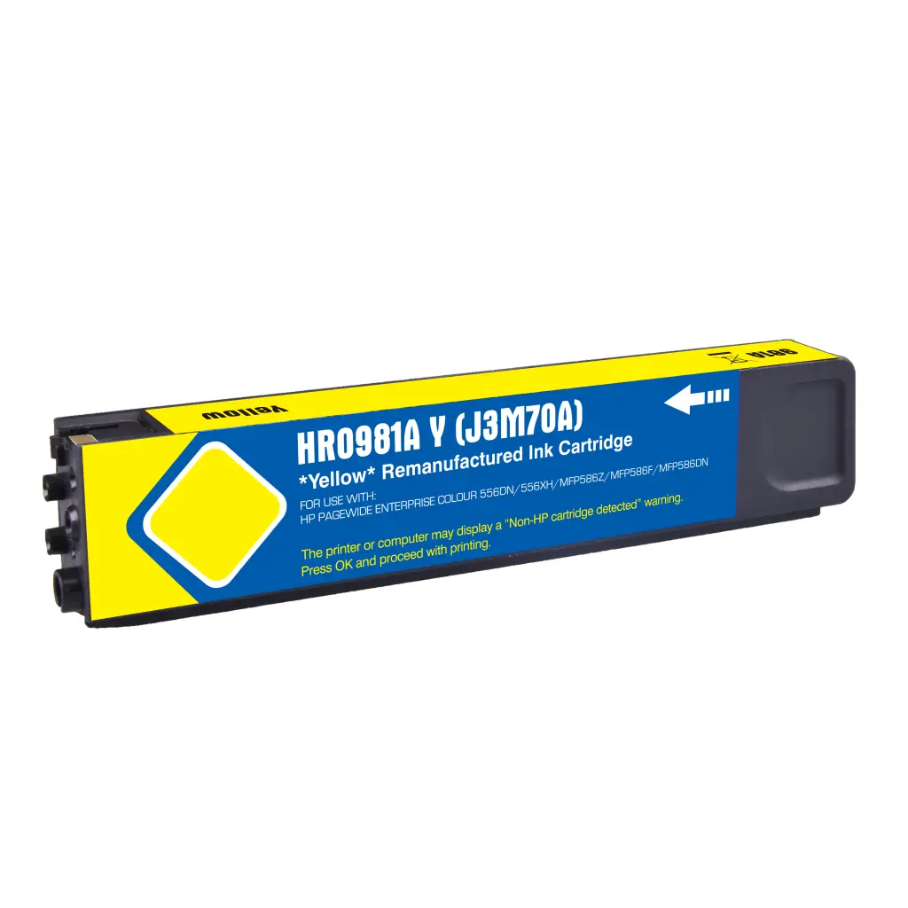 Reman HP G+G 981A Yellow Ink Ctg J3M70A HP 981A