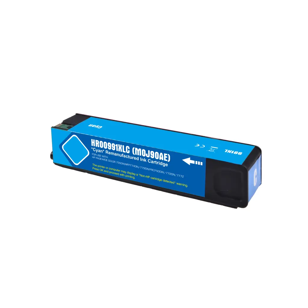 Reman HP G+G 991X Hi Cap Cyan Ink Ctg M0J90AE HP 991X