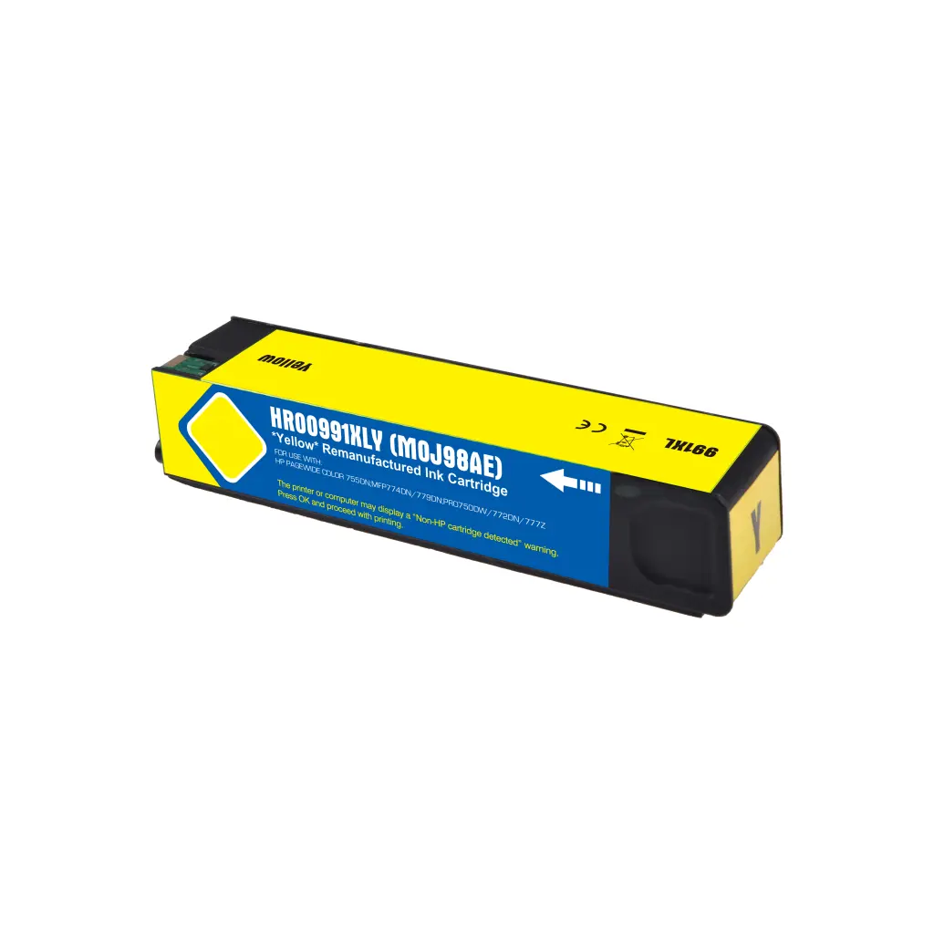 Reman HP G+G 991X Hi Cap Yellow Ink Ctg M0J98AE HP 991X