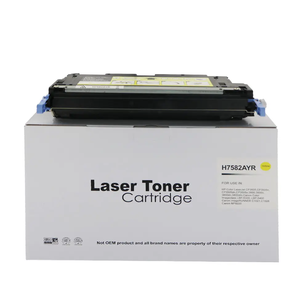 Reman HP Laserjet 3800 Yellow Toner Q7582A Ctg 