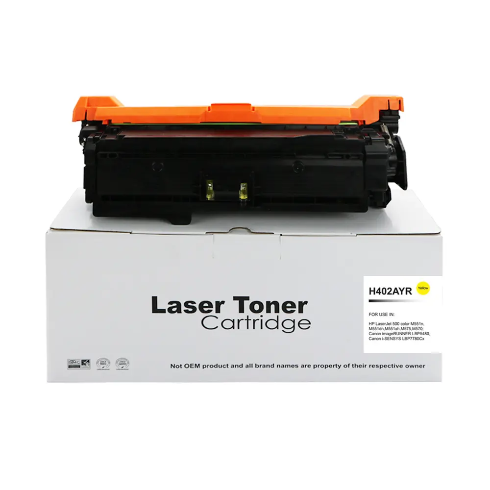 Reman HP Laserjet 500 Yellow CE402A Toner 507A also for Canon 732