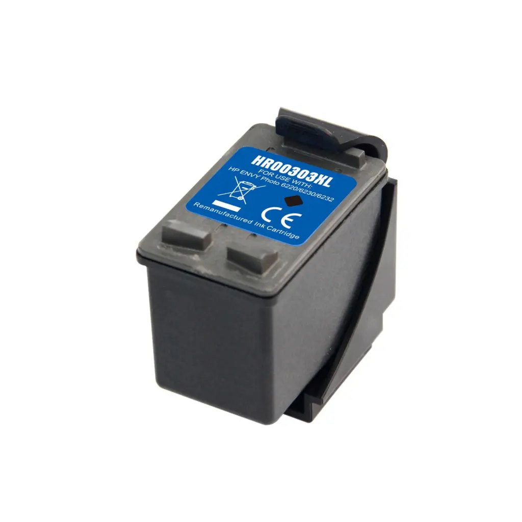 Reman HP T6N04AE Hi Cap Black Ink Ctg HP 303XL