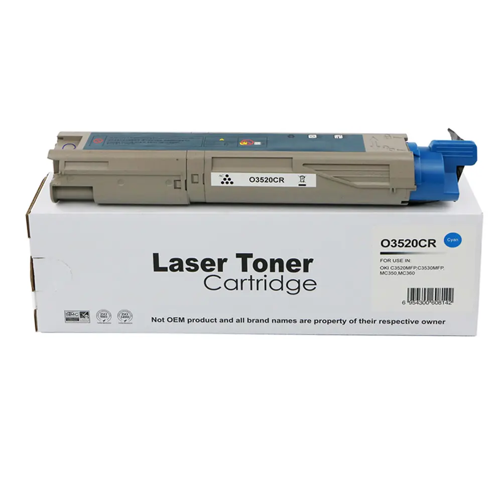 Reman OKI C3520 Cyan Toner 43459323