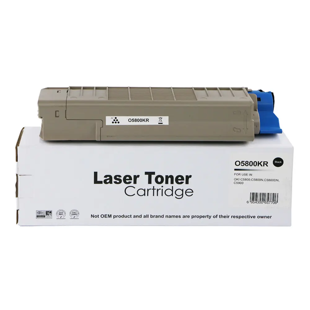 Reman OKI C5800 Std Black Toner 43324424