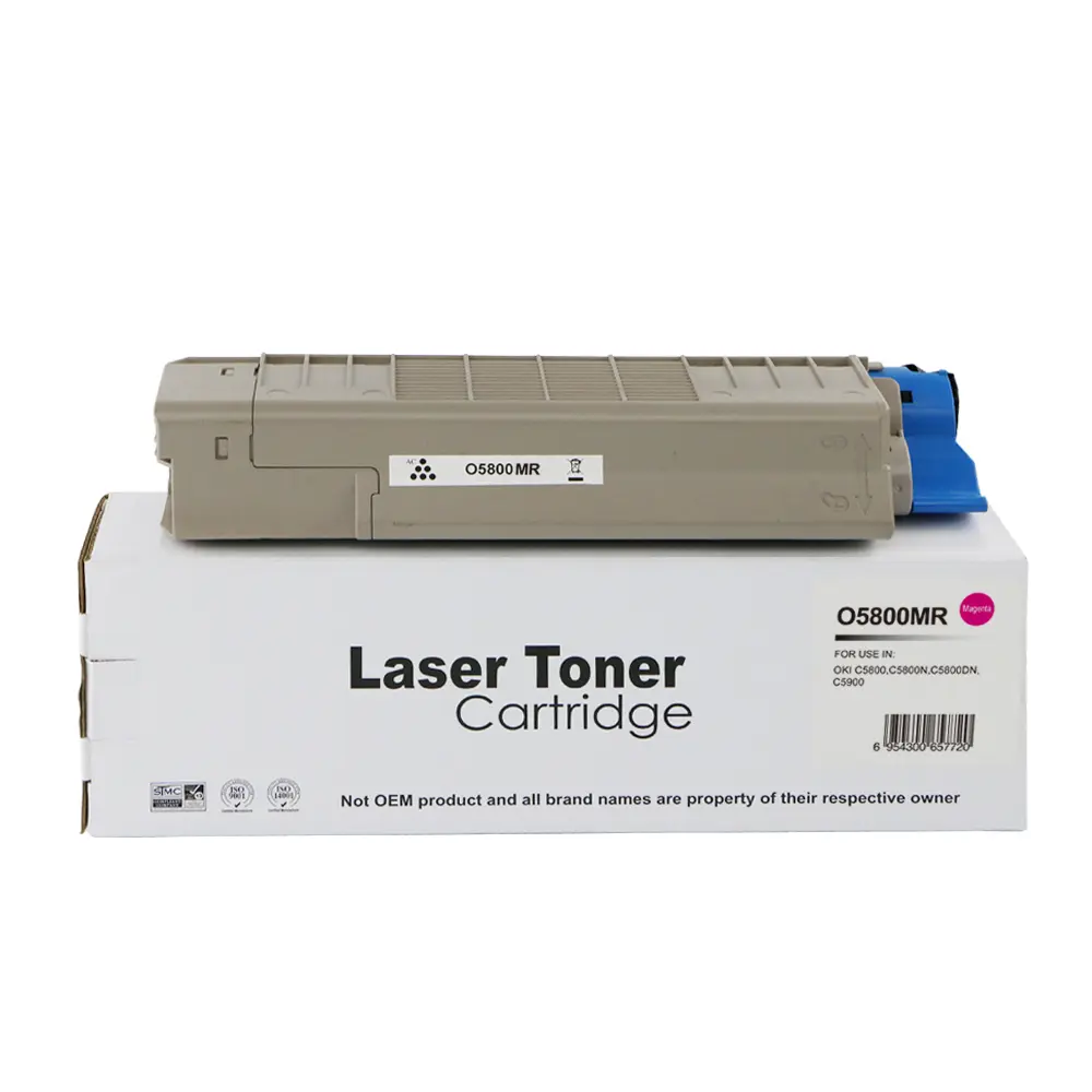 Reman OKI C5800 Std Magenta Toner 43324422