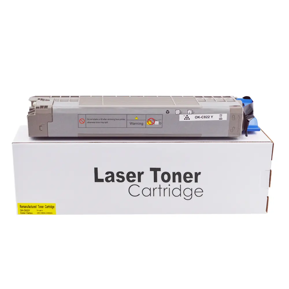 Reman OKI C822 Yellow Toner 44844613