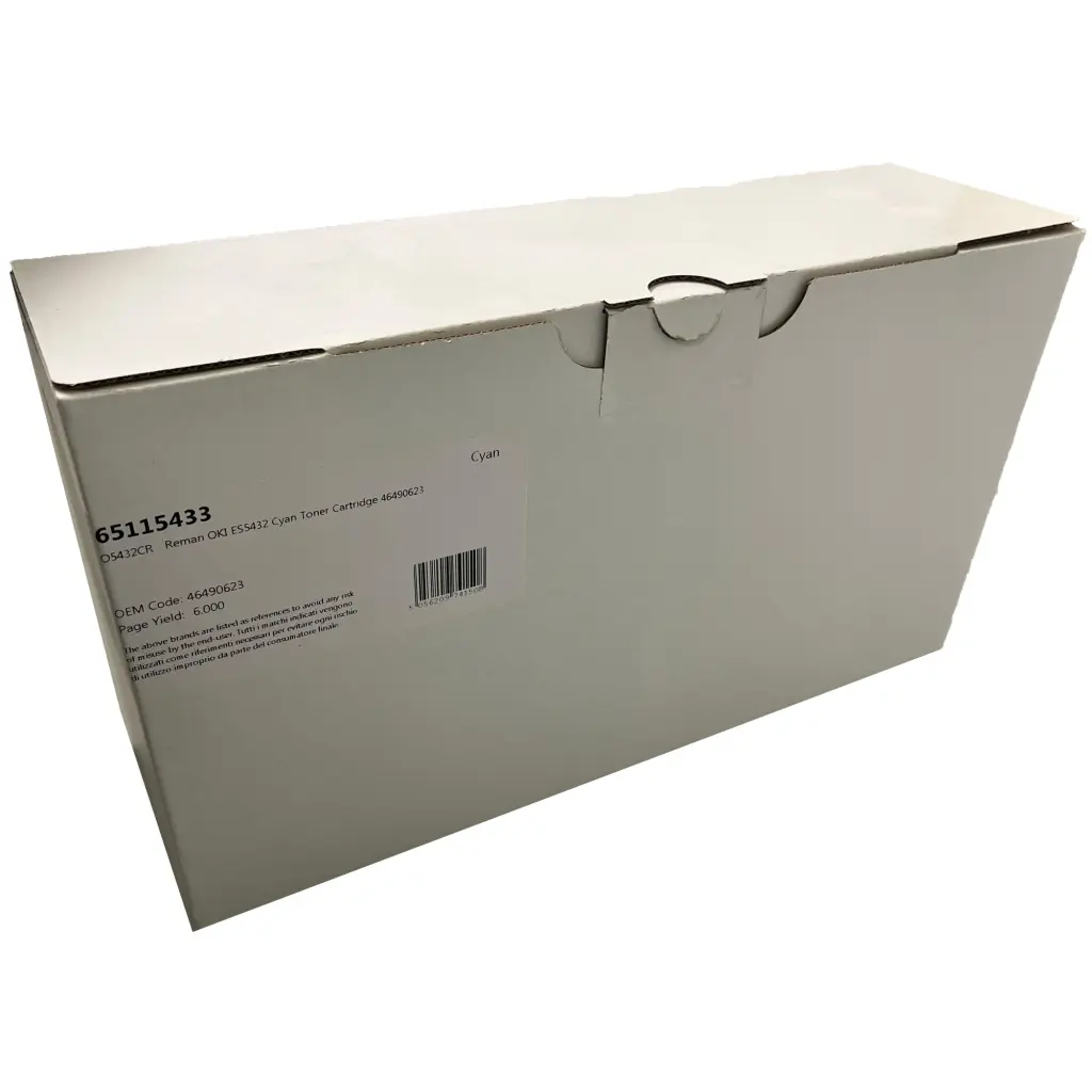 Reman OKI ES5432 Cyan Toner Cartridge 46490623