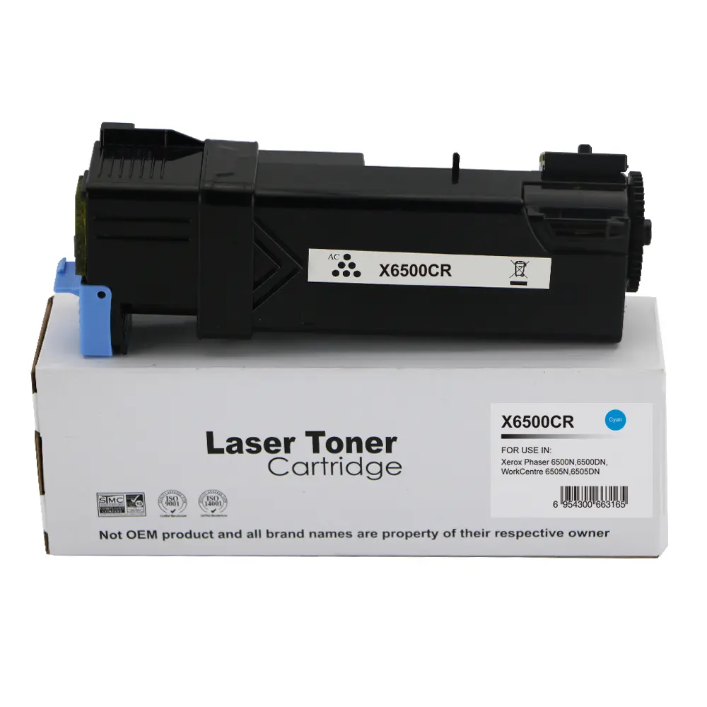 Reman Xerox Phaser 6500 Cyan Toner 106R01594