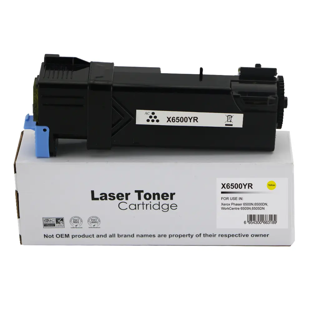 Reman Xerox Phaser 6500 Yellow Toner 106R01596