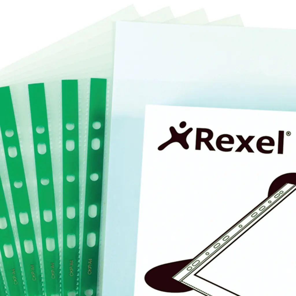 Rexel Copy-King Punched Pockets A4 90 Micron (100)