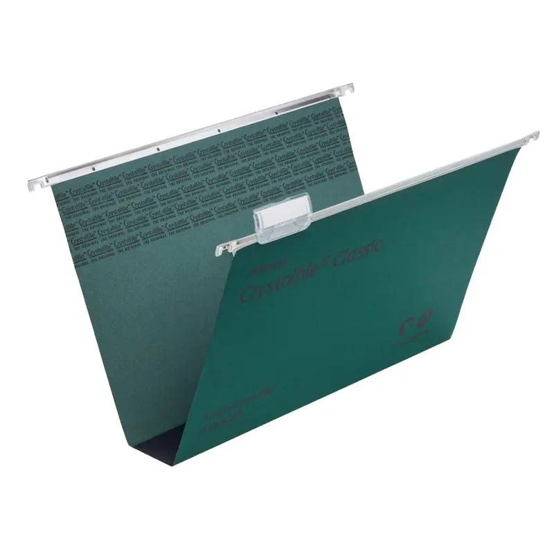 Rexel Crystalfile™ Classic Foolscap Suspension File Green (50)