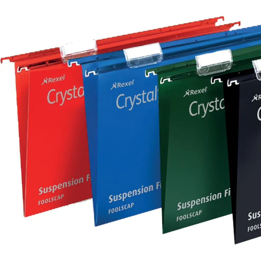 Rexel Crystalfile™ Extra Foolscap Suspension File Green (25)
