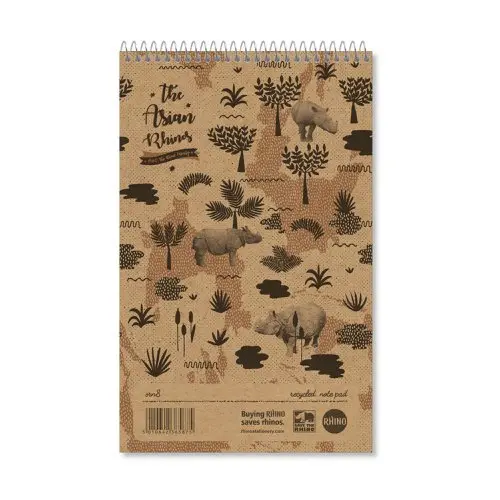 Rhino 200 x 127 Recycled Shorthand Notebook (SRN8-8) 80 Leaf 8mm Lined Pack of 10