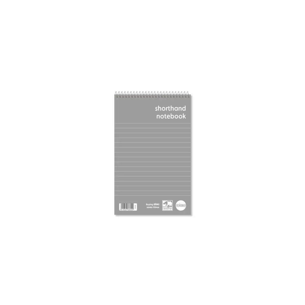 Rhino Everyday Feint Ruled Shorthand Notebook 260 Pages 203x127mm Pack of 10 - RSN15