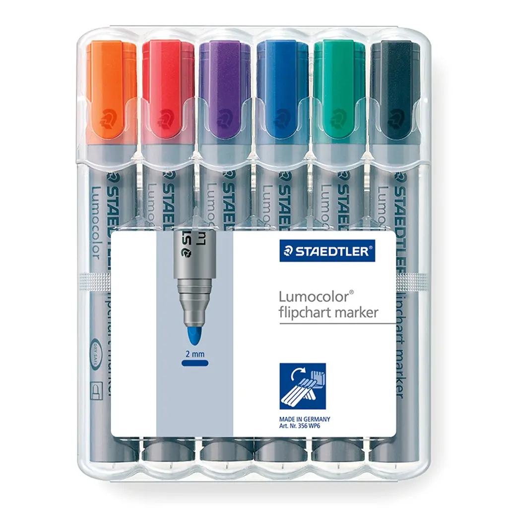 STAEDTLER Flipchart Marker Assorted PK6