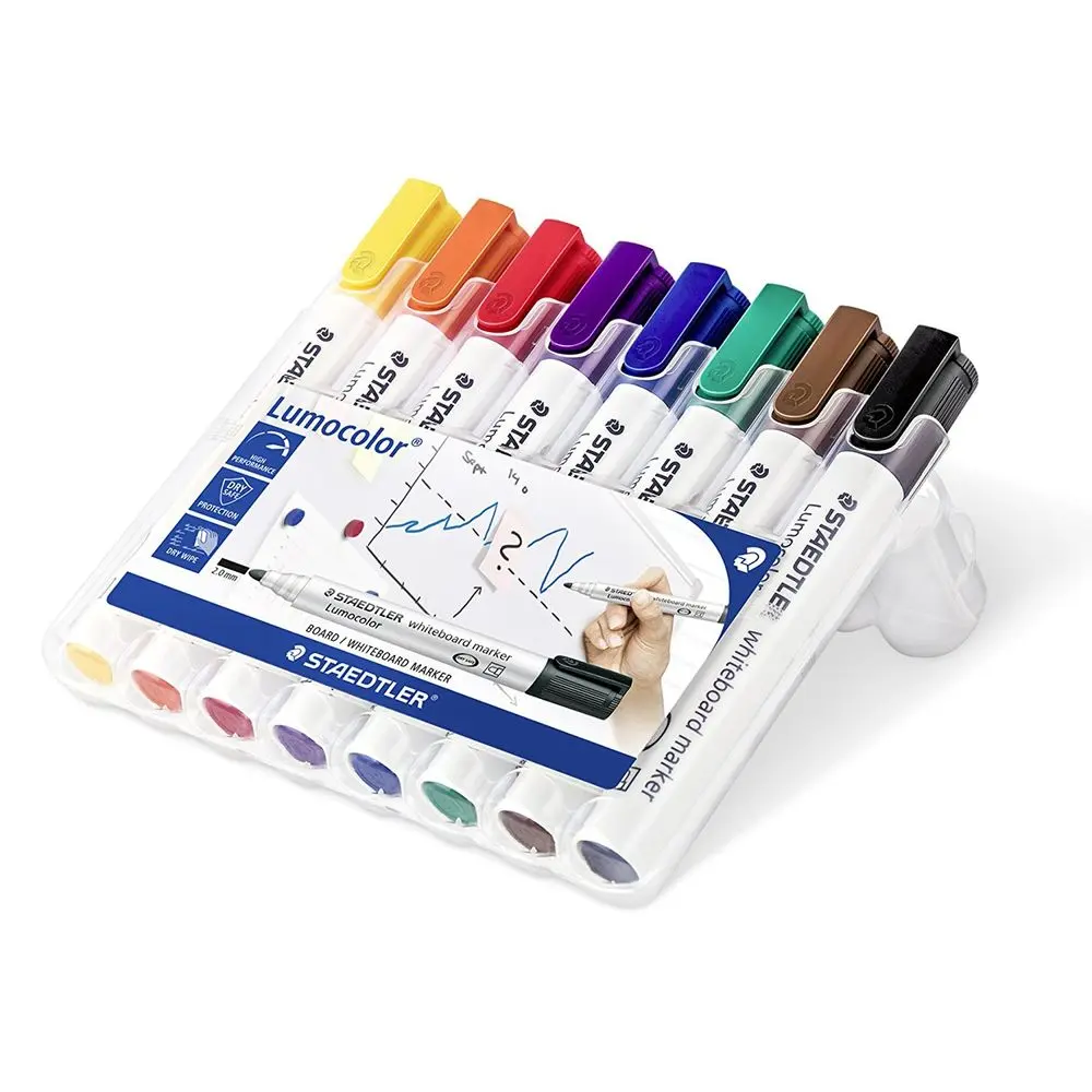 STAEDTLER Lumocolour 351 Drywipe Assorted PK8