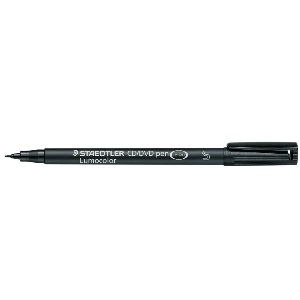 STAEDTLER Lumocolour CD/DVD Marker Black PK10