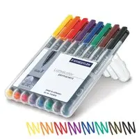 STAEDTLER Lumocolour OHP Pen Permanent 318 Assorted PK8