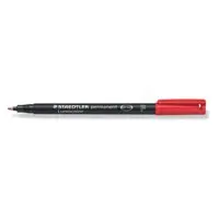STAEDTLER Lumocolour Pen Fine Permanent Red PK10