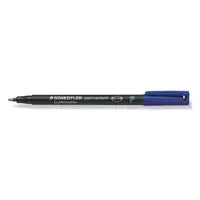STAEDTLER Lumocolour Pen Permanent Fine Blue PK10