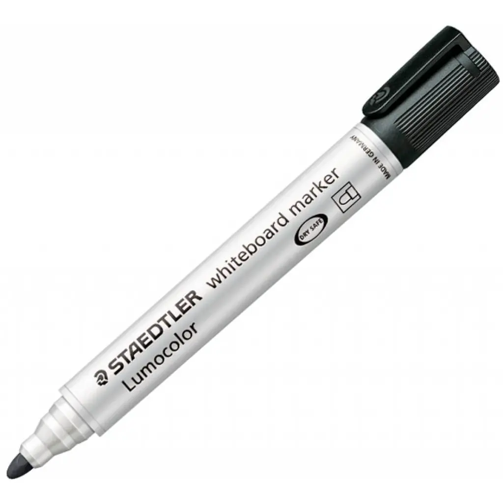 STAEDTLER Lumocolour Whiteboard Marker Black 351-9 PK10