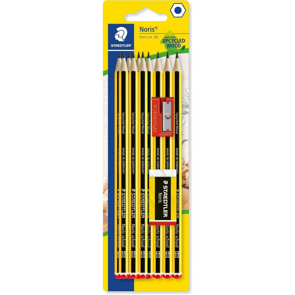 STAEDTLER Noris 10 Pencil + Eraser + Sharpener