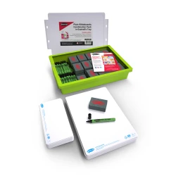 Show-me 120 Piece Whiteboard Class Combination Pack - Plain, in Classroom Tray with Lid