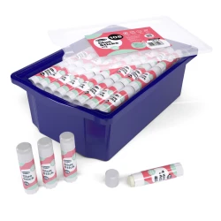 Show-me Box of 108 Premium PVP Gluesticks - 40g in a Deep Classroom Tray (formerly Classmaster). Items may be supplied branded as either Show-me or Classmaster. Product quality and specification remain unchanged.